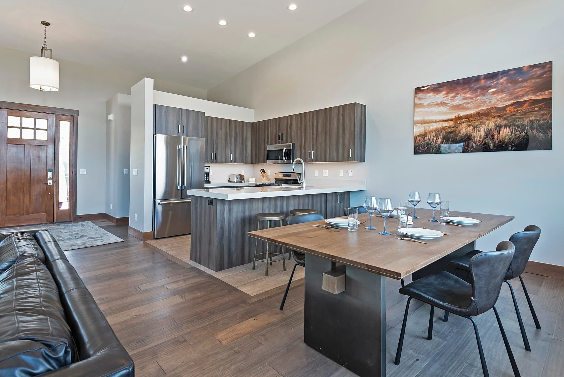 Dining and kitchen