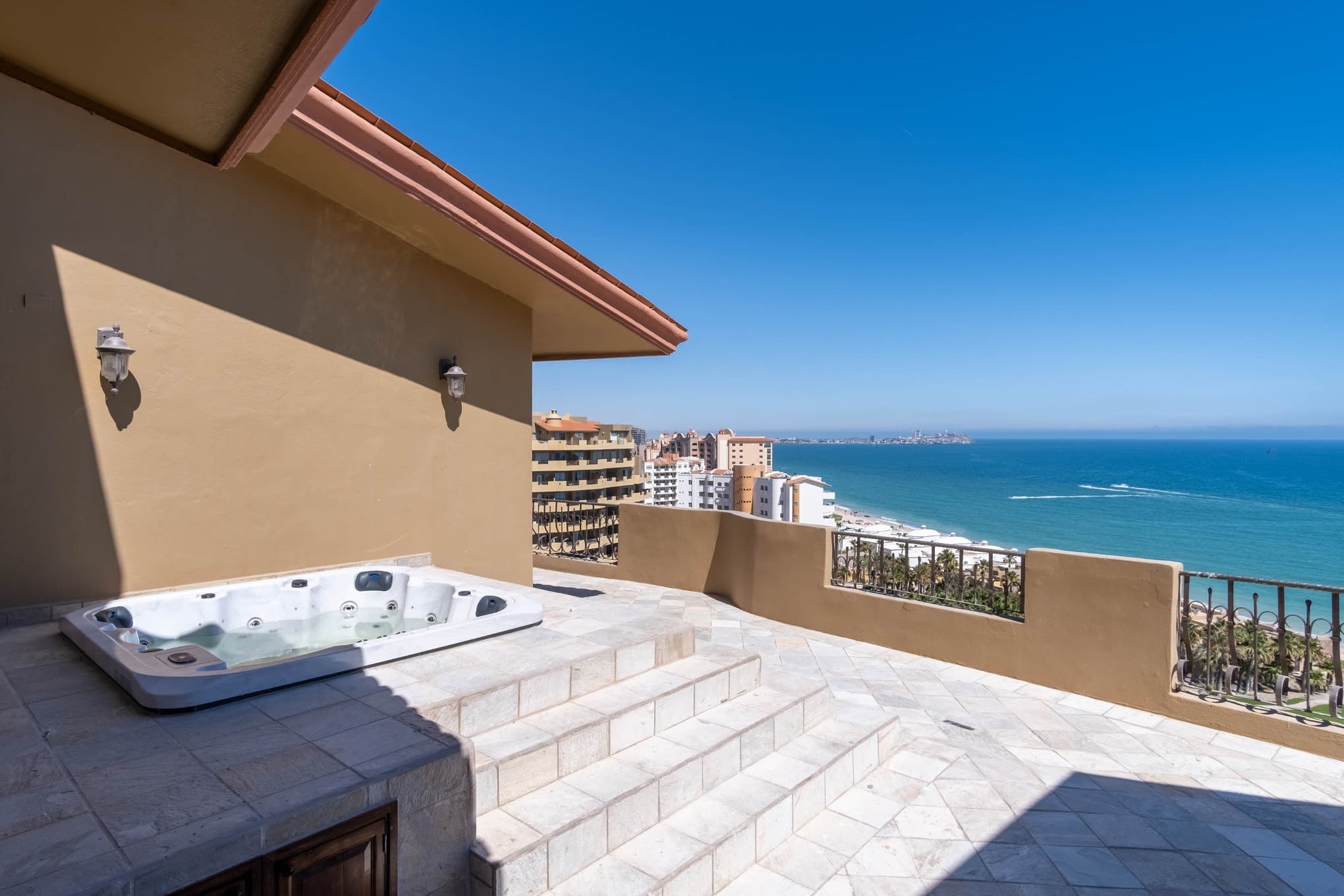 Upstairs Jacuzzi Patio.