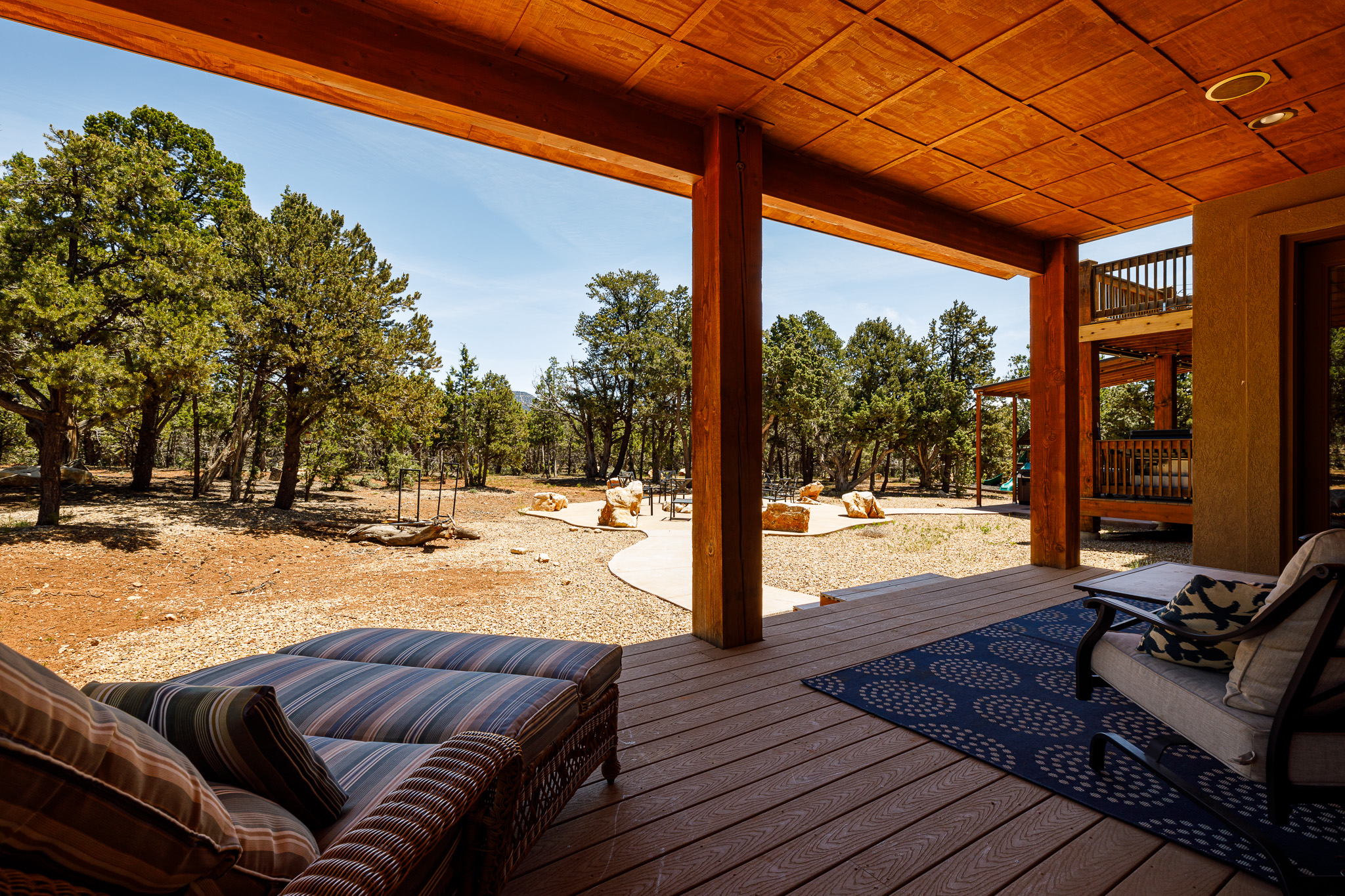 Back patio on the side of Master bedroom