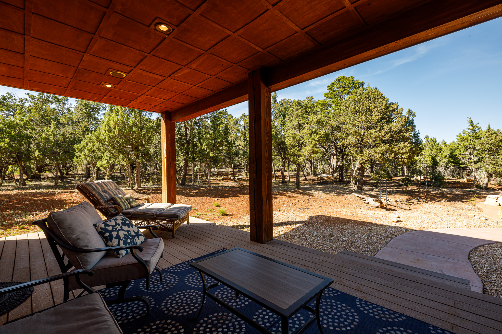 Back patio on the side of Master bedroom