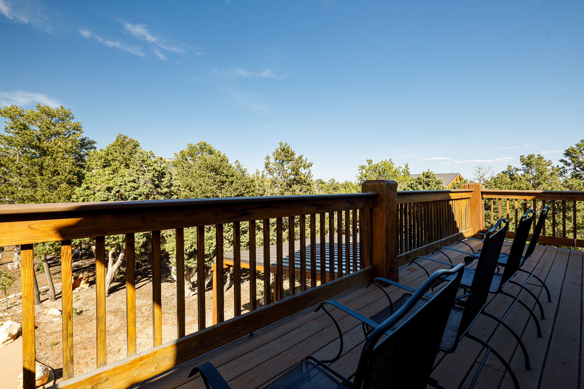 Upstairs balcony that connects Bedrooms 3 and 4