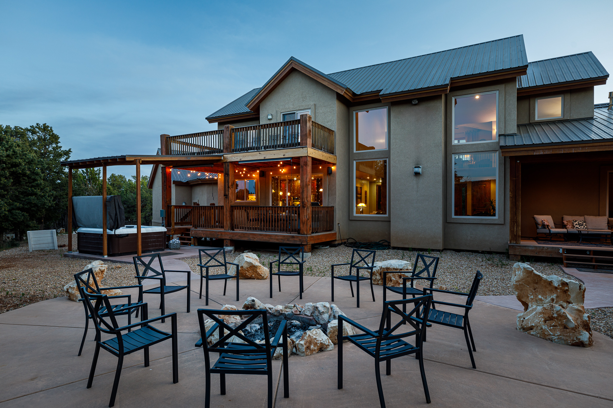 Backyard view facing house