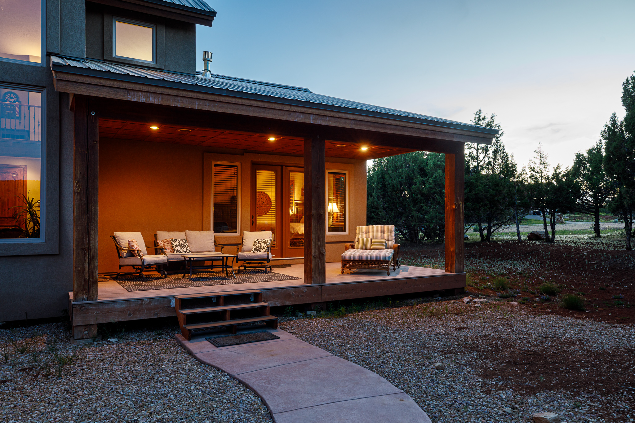 Back patio on the side of Master bedroom