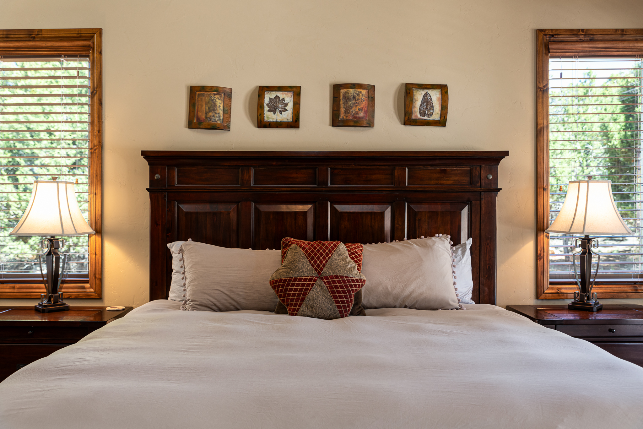 Master bedroom with king size bed