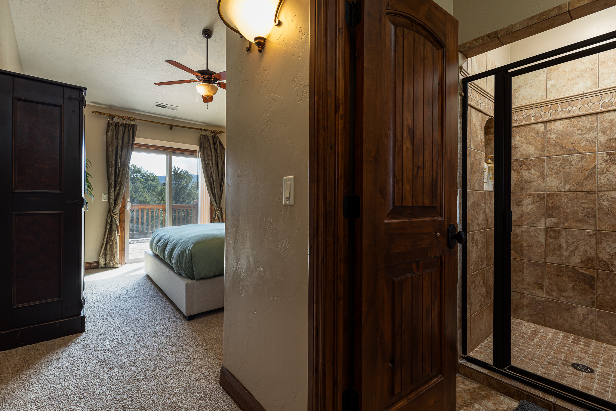 Upstairs Bedroom 4 with king size bed