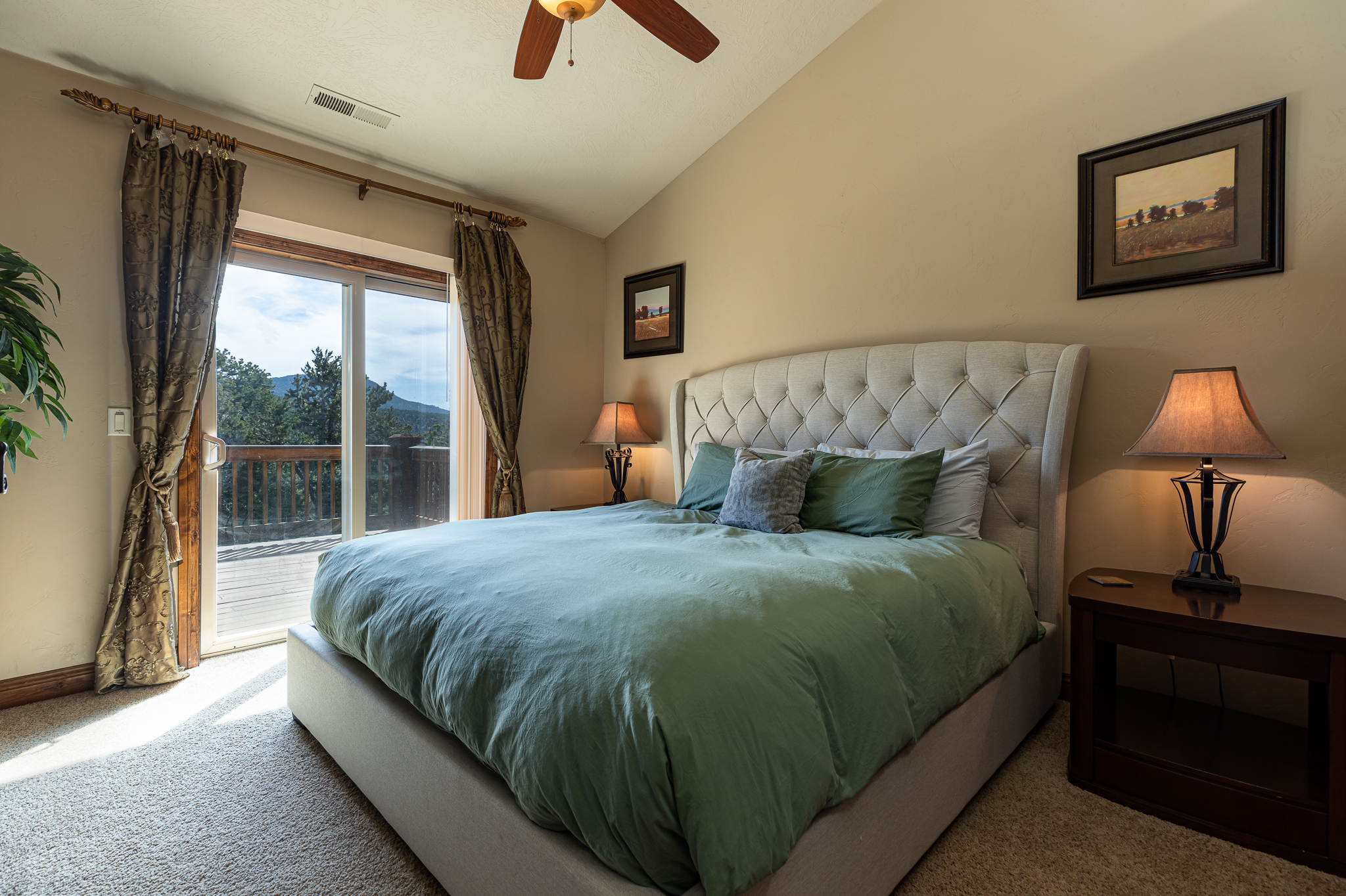 Upstairs Bedroom 4 with king size bed