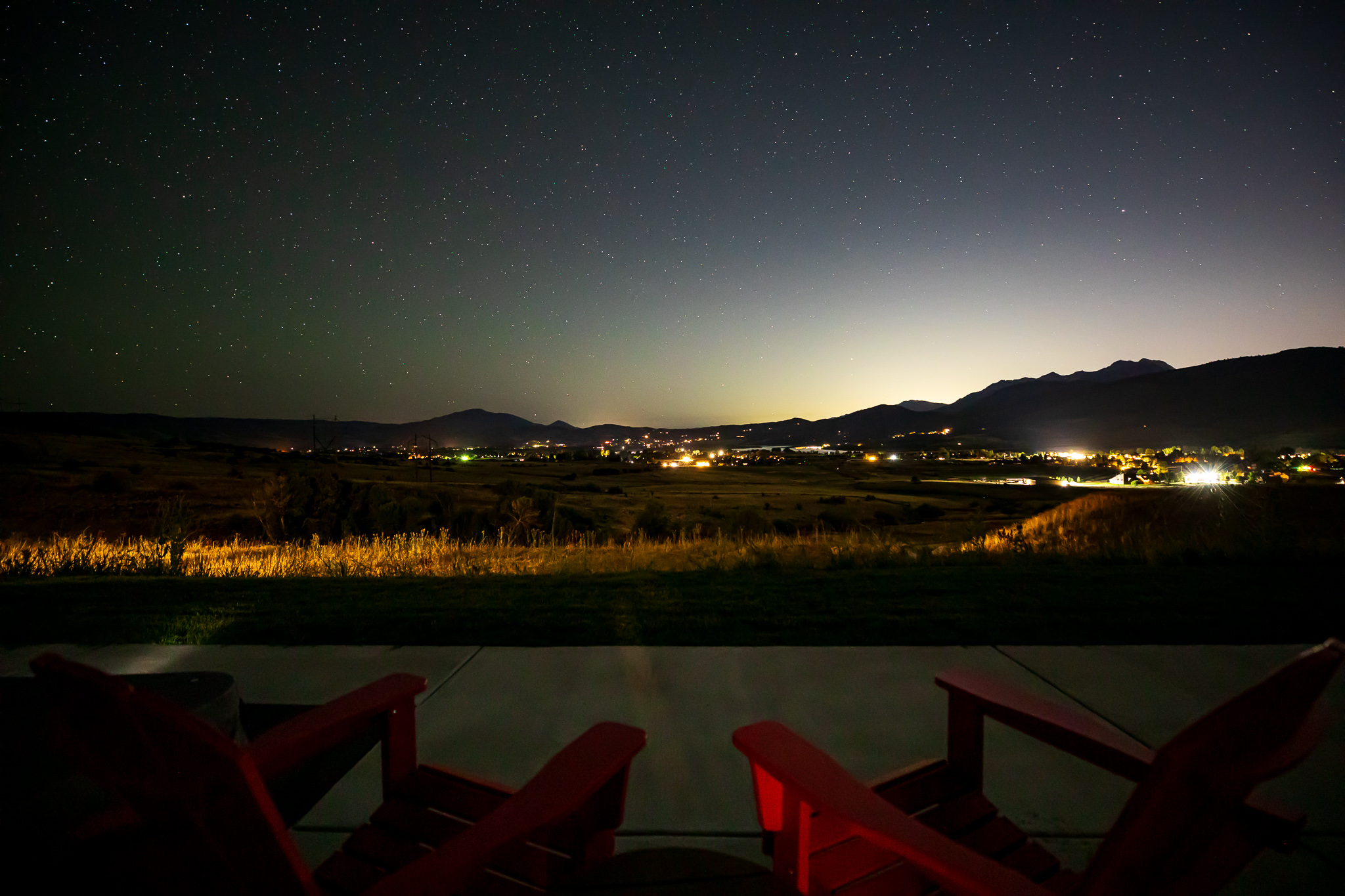 View from the backyard