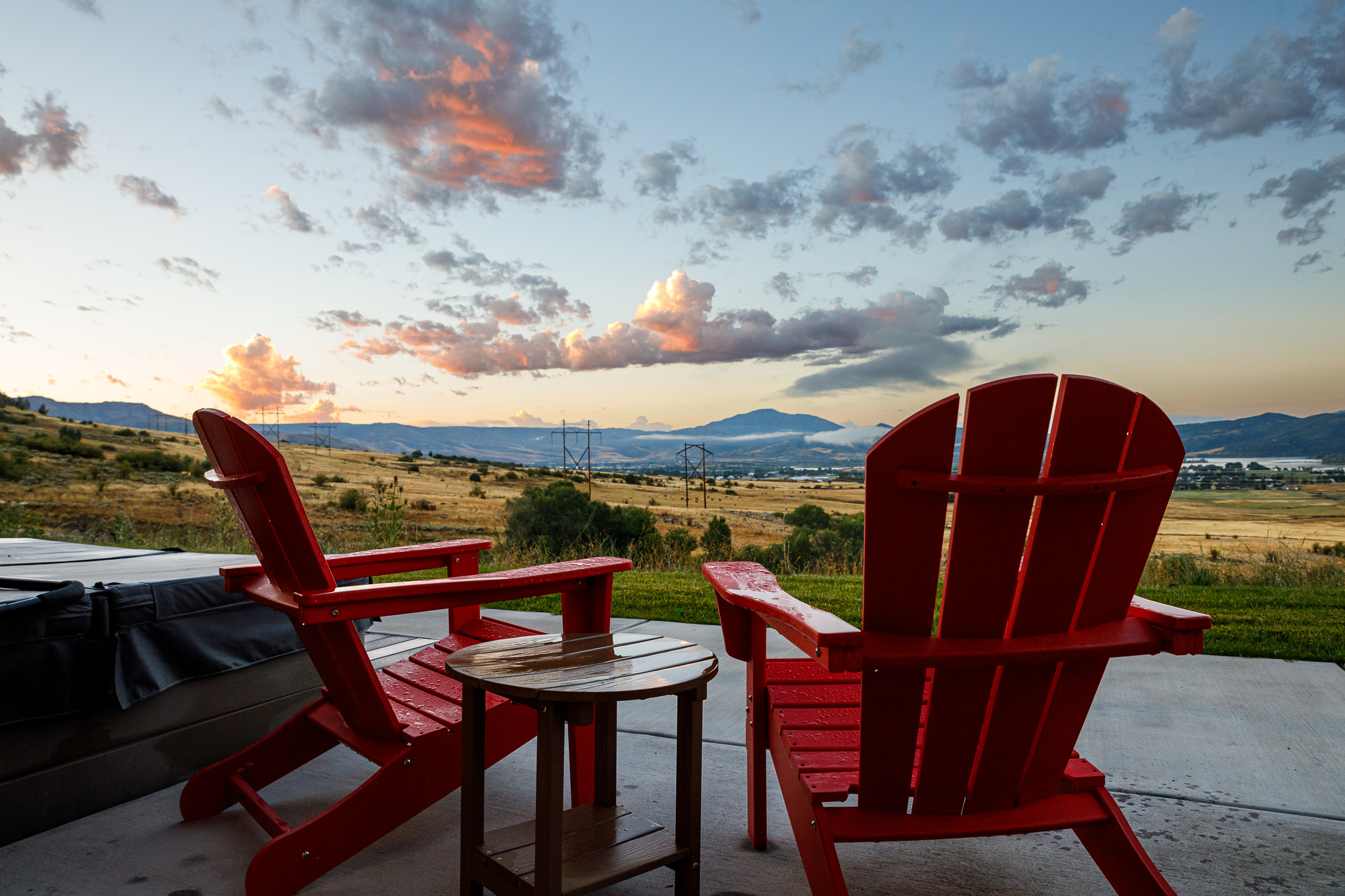 View from the backyard