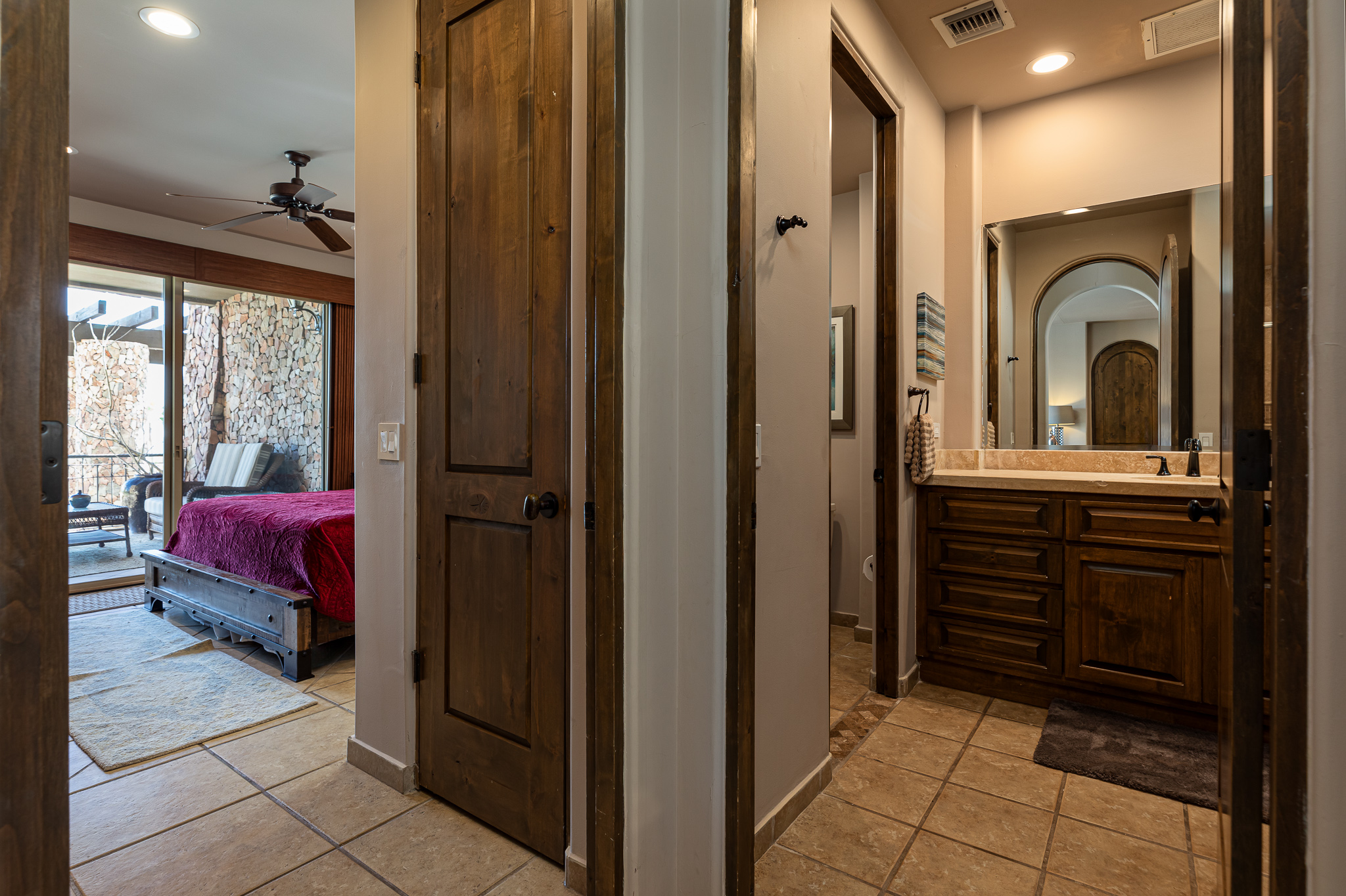 Guest room and guest bathroom