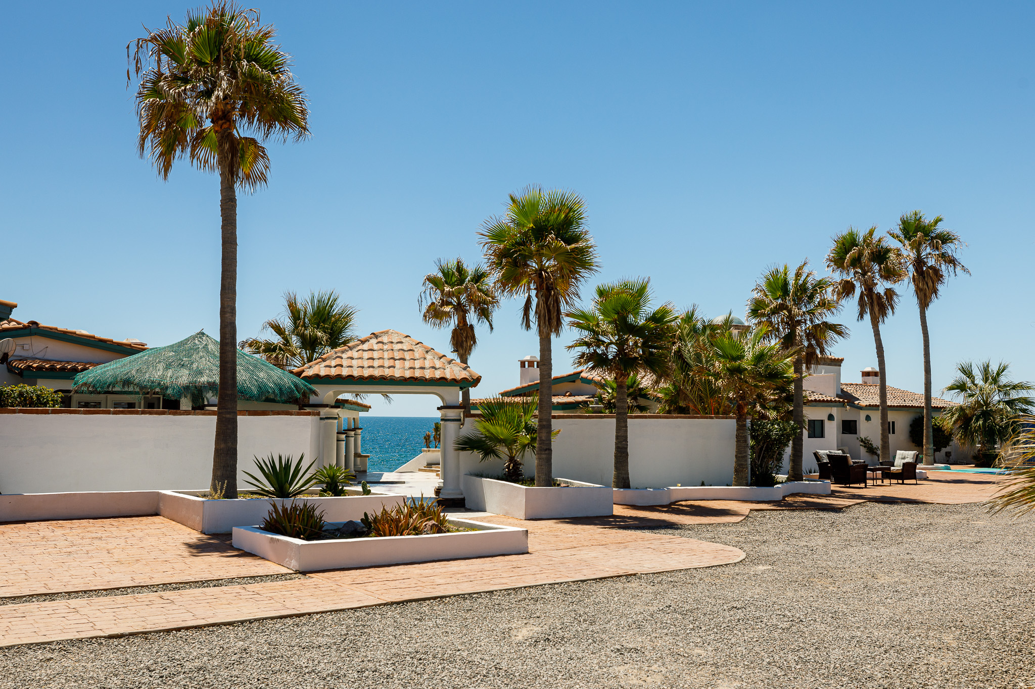 Court Yard and parking